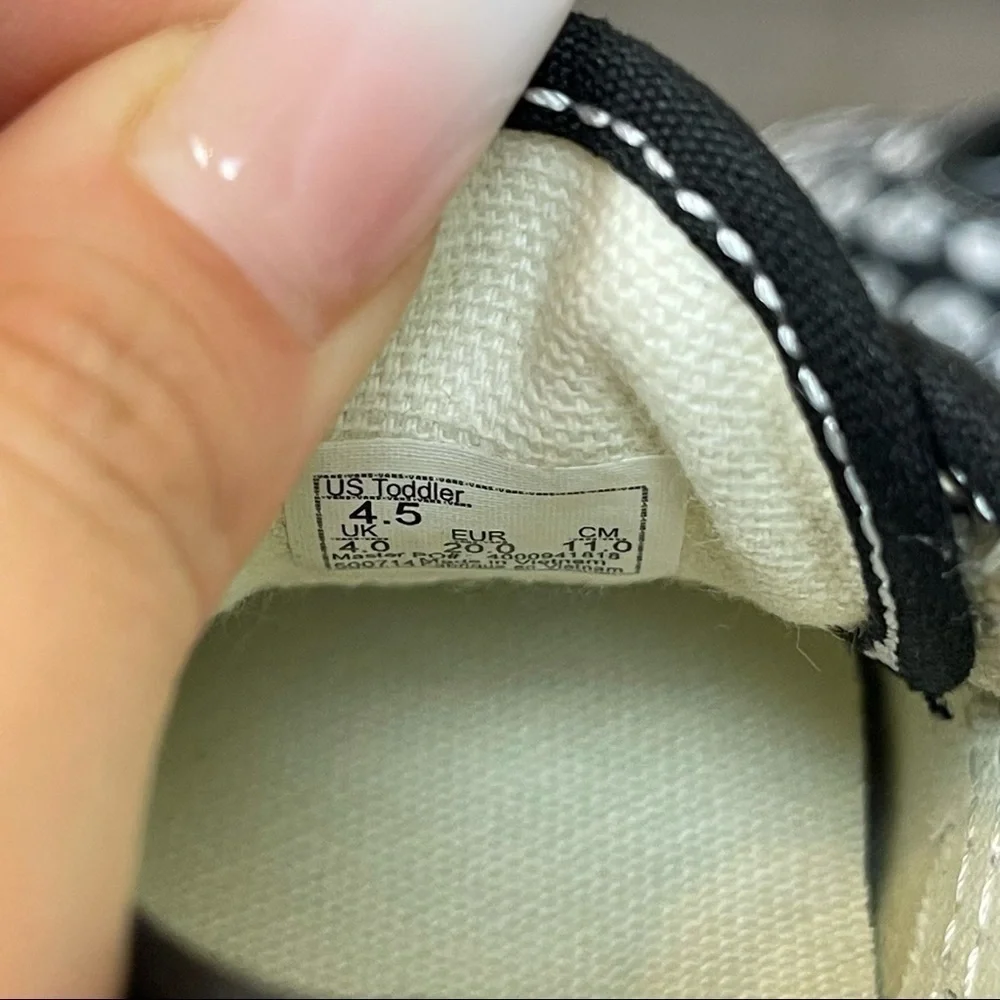 Vans Authentic Blur Elastic Lace Sneaker Size 4.5 Toddler